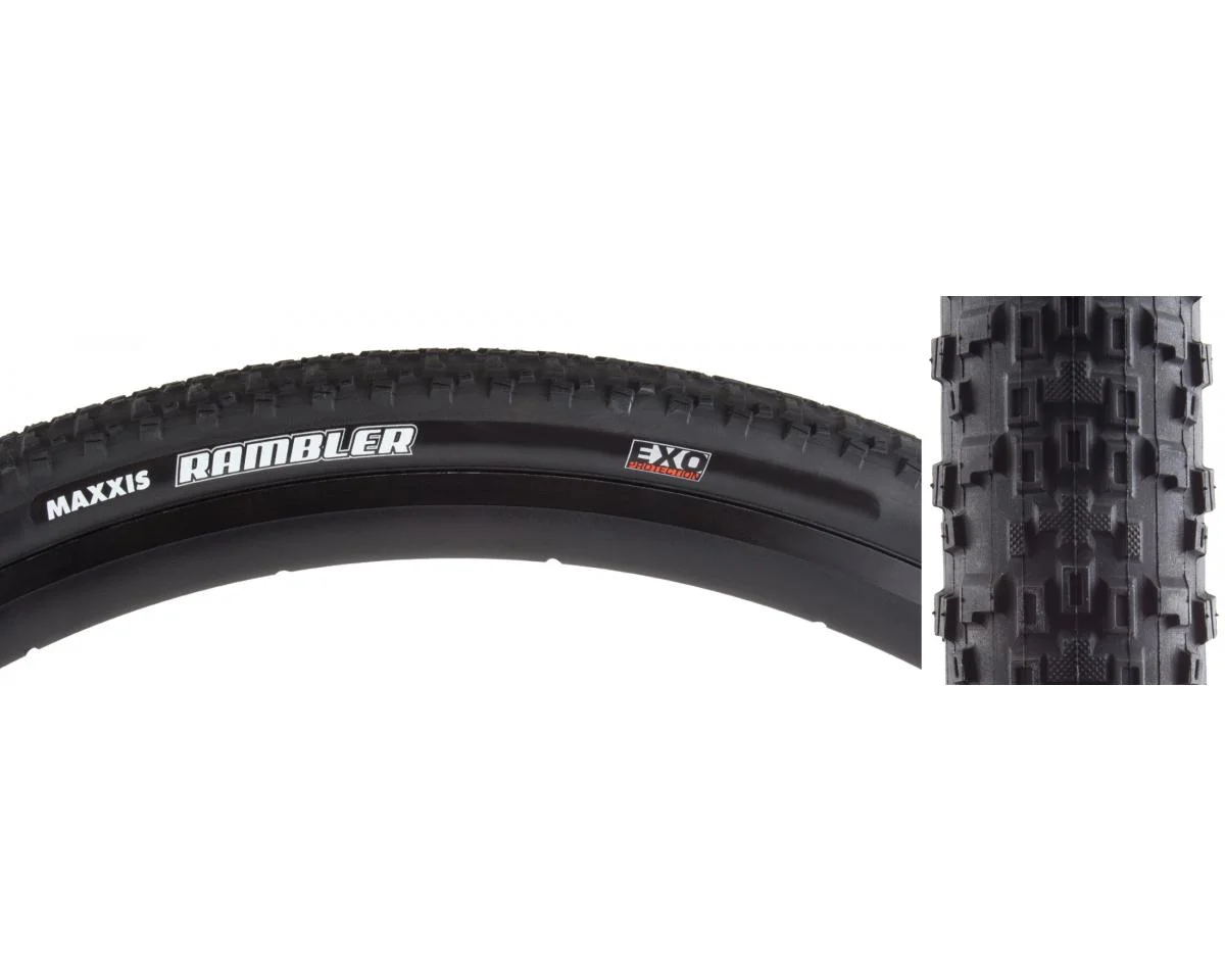 Maxxis Rambler Gravel Tire (Black) (700c) (45mm) (Wire) (60 TPI/EXO)